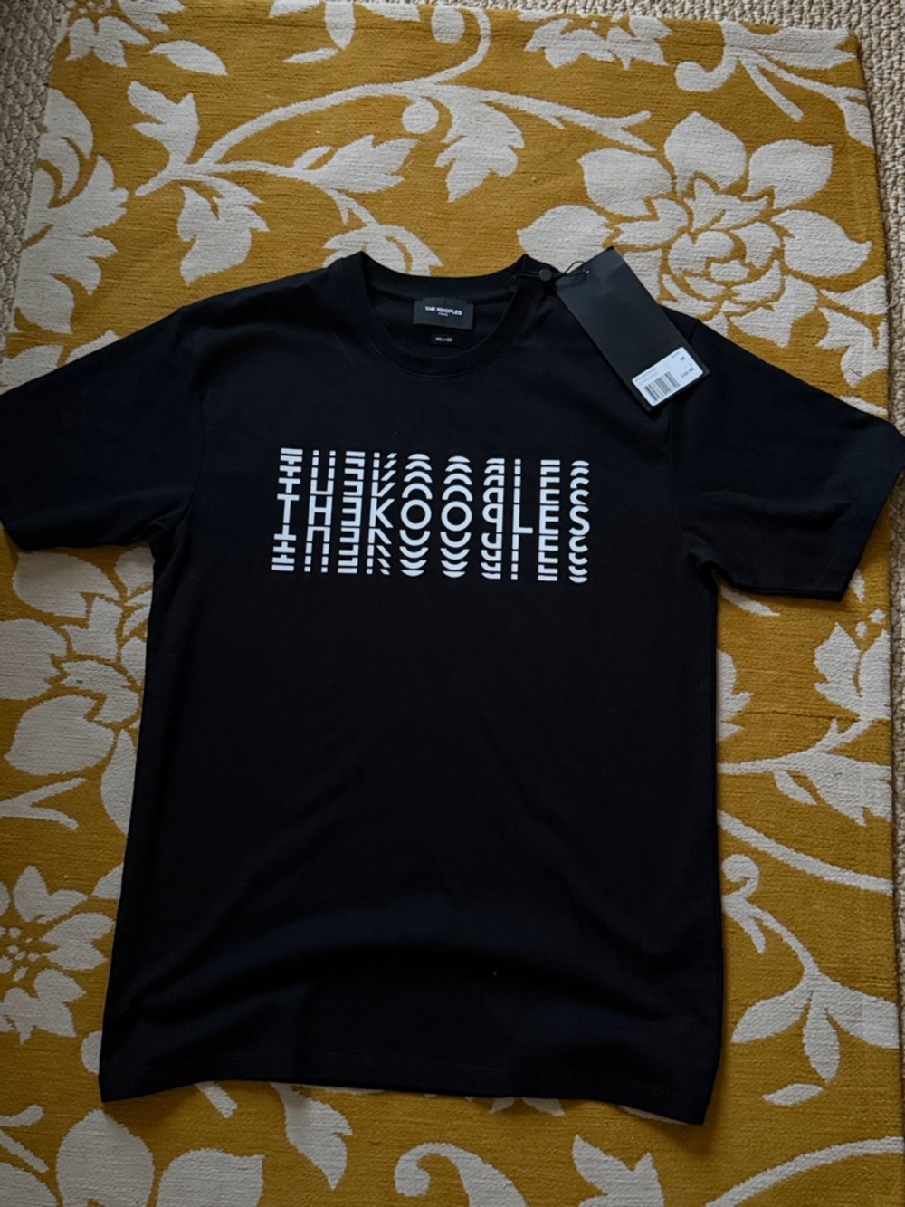 The Kooples Black T Shirt relaxed fit  Unisex. Medium NEW with Tags